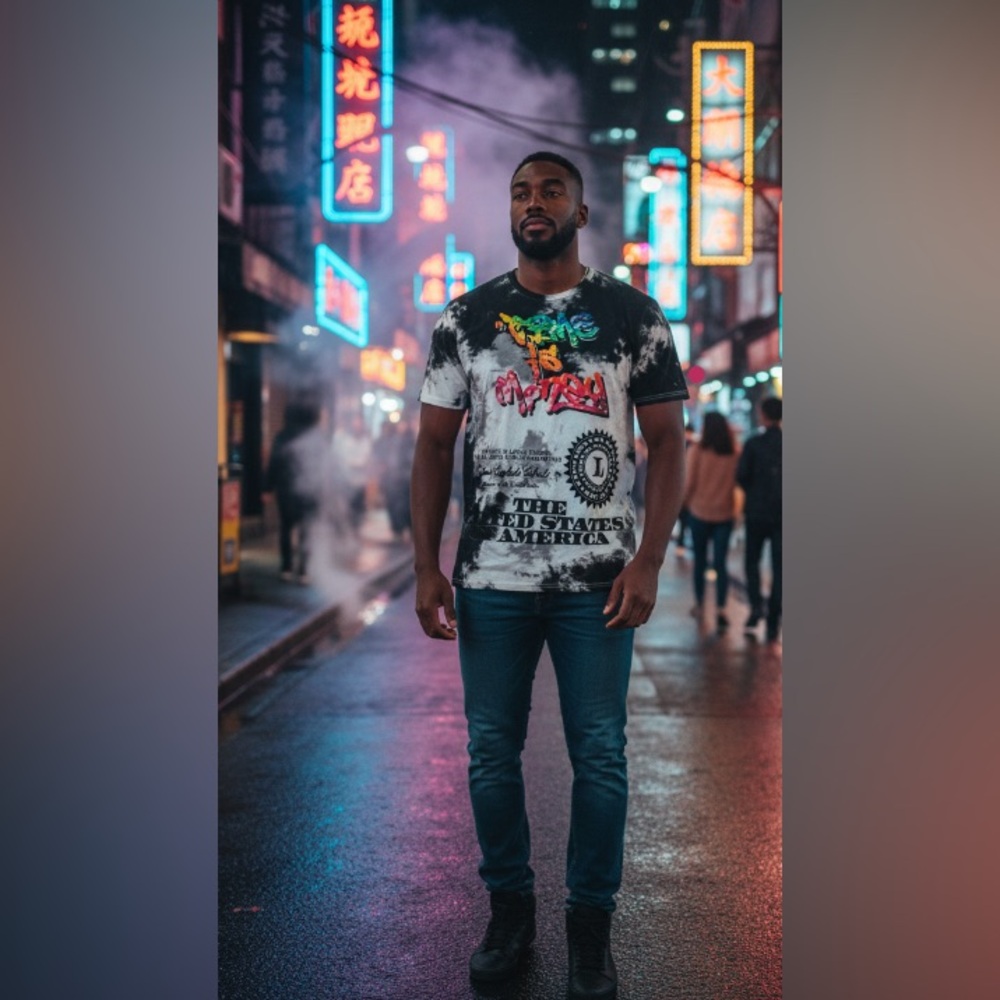 nwt- Crime is Money
Colorful Graphic Men's Money 
Short‎ Sleeve T-Shirt